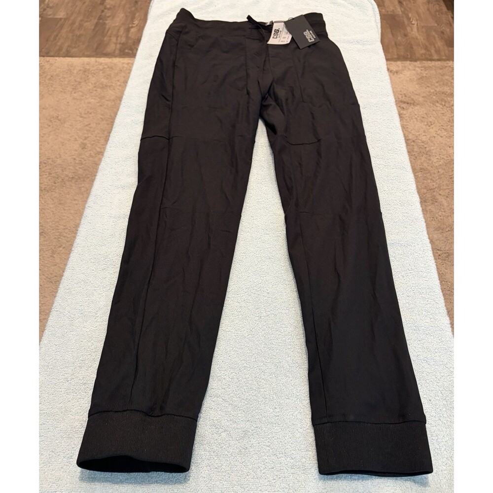 CSG Active Womens Commuter Jogger Pants Small Black Stretch Quick Dry NWT $50